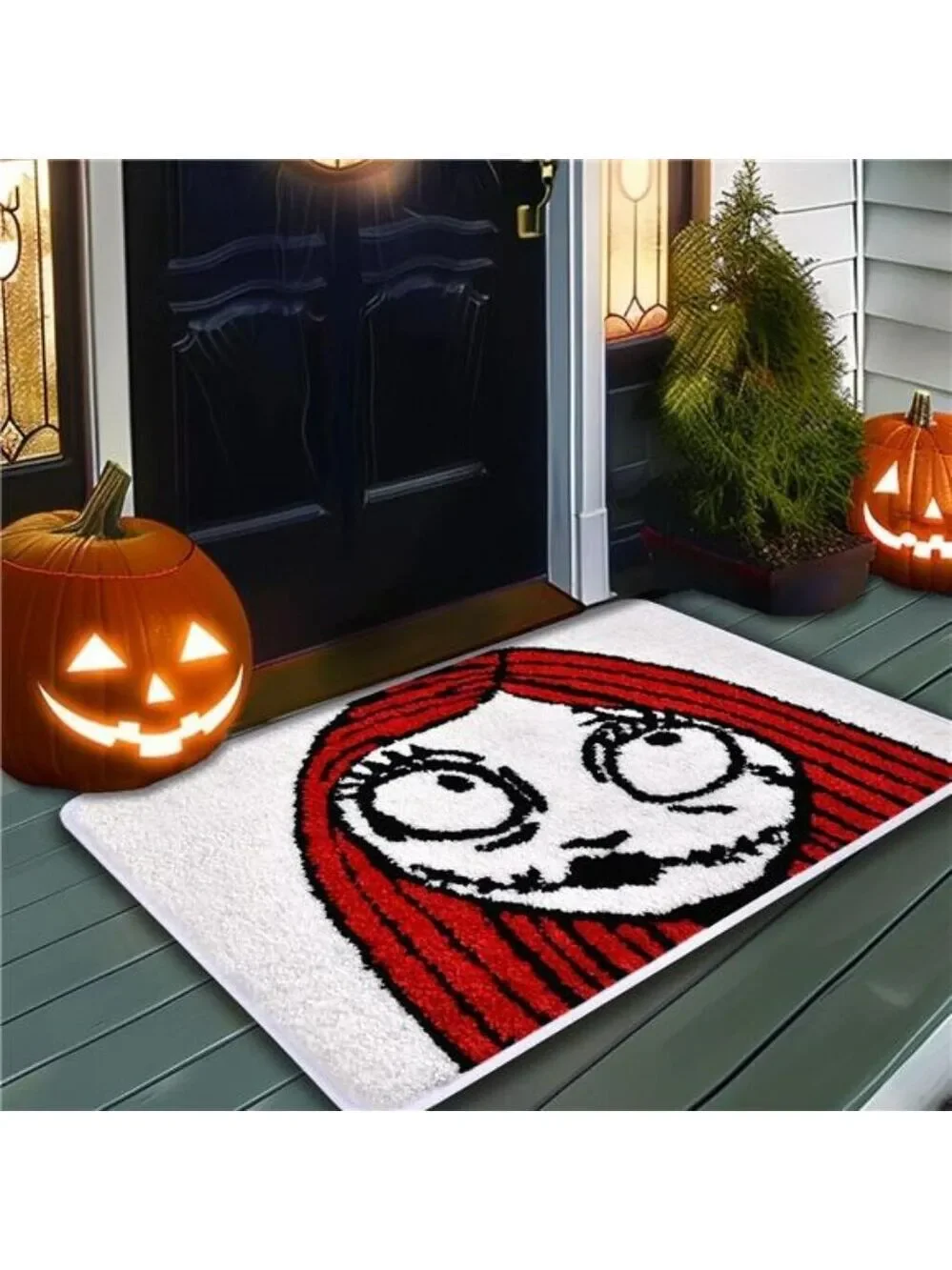 Nightmare Before Christmas Sally Bath Mat Halloween Non Slip Absorbent Rug Decor